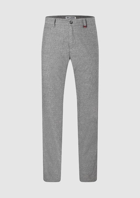 Grau melierte Hose von MAC JEANS. Grau melierte Hose von MAC JEANS.