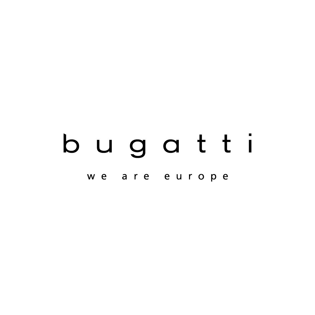 Logo von Bugatti mit dem Slogan "we are europe".