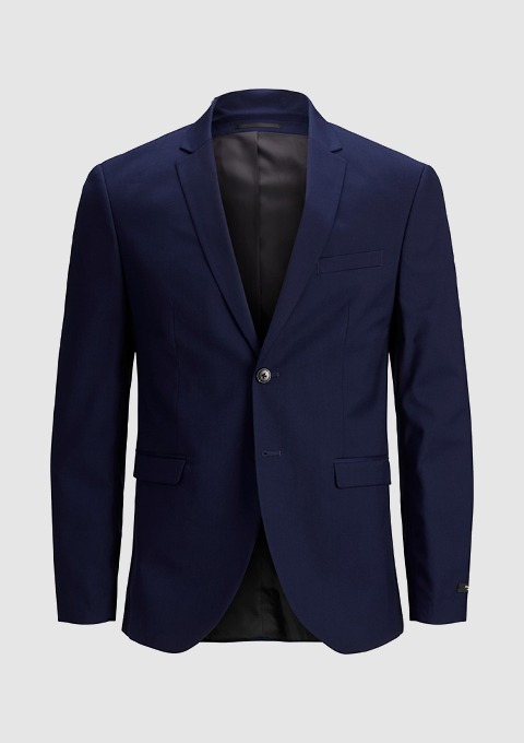Ein blauer Anzugjacke ohne Hemd. Ein blauer Anzugjacke ohne Hemd.
