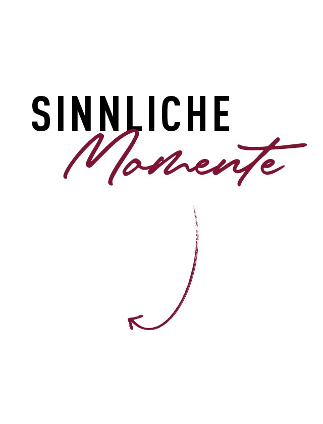 Text mit der Aufschrift "Sinnliche Momente".
