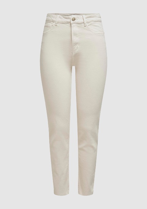 Eine bequeme, helle Jeans.