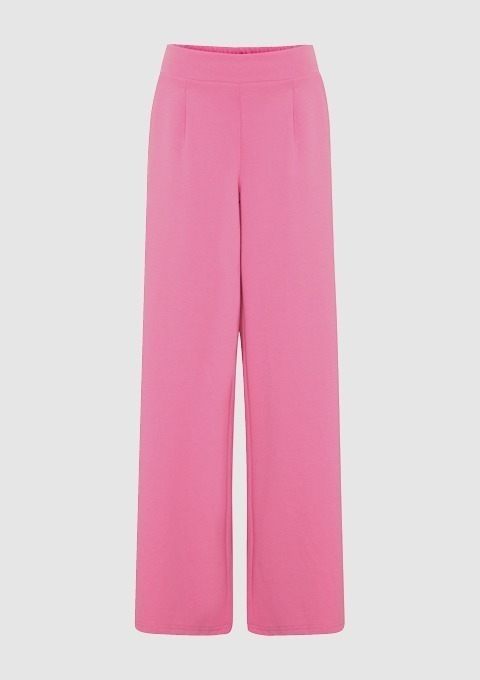Eine pinkfarbene, weit geschnittene Hose. Eine pinkfarbene, weit geschnittene Hose.