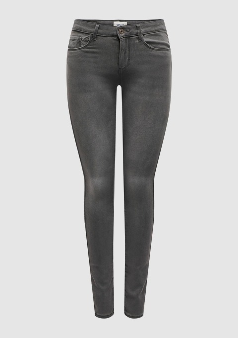 Schwarze Skinny-Jeans aus Denim. Schwarze Skinny-Jeans aus Denim.