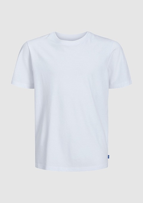 Ein weißes T-Shirt ohne Muster. Ein weißes T-Shirt ohne Muster.