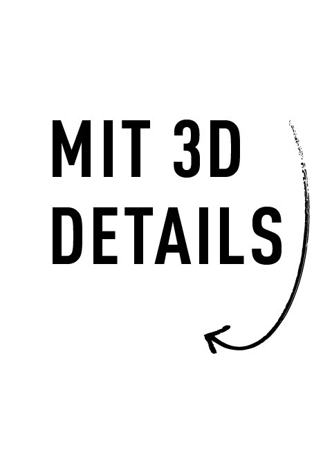 Schild „MIT 3D DETAILS“ mit einem Pfeil nach rechts. Schild "MIT 3D DETAILS" mit einem Pfeil nach rechts.
