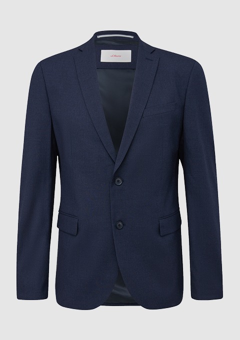 Ein dunkelblauer Blazer.