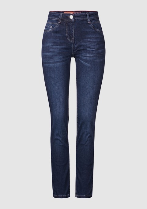 Eine dunkelblaue Jeanshose. Eine dunkelblaue Jeanshose.