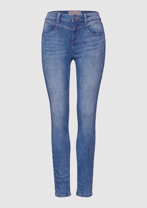 Eine blaue Jeanshose. Eine blaue Jeanshose.