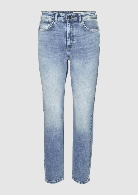 Eine Jeanshose in hellblauer Farbe. Eine Jeanshose in hellblauer Farbe.