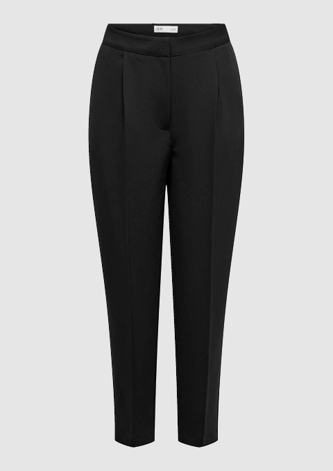 Schwarze, elegante Hose mit klassischen Falten. Schwarze, elegante Hose mit klassischen Falten.