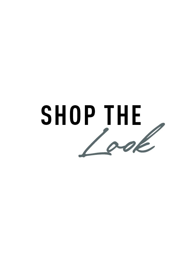 Schild „SHOP THE Look“ Schild "SHOP THE Look"