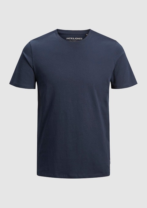 Ein schlichtes, navyfarbenes T-Shirt von Jack & Jones.