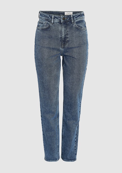 Eine blaue Jeanshose im schlichten Design. Eine blaue Jeanshose im schlichten Design.