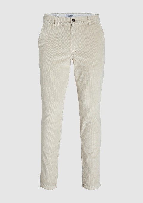 Beige Cordhose.