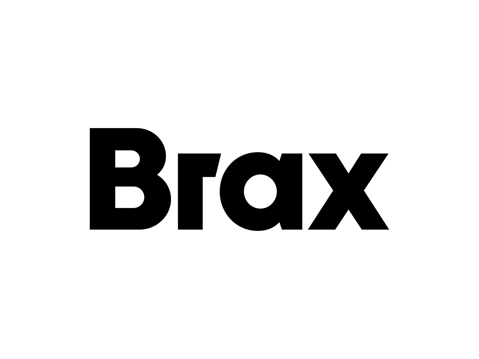 Brax-Logo in schwarzer Schrift.