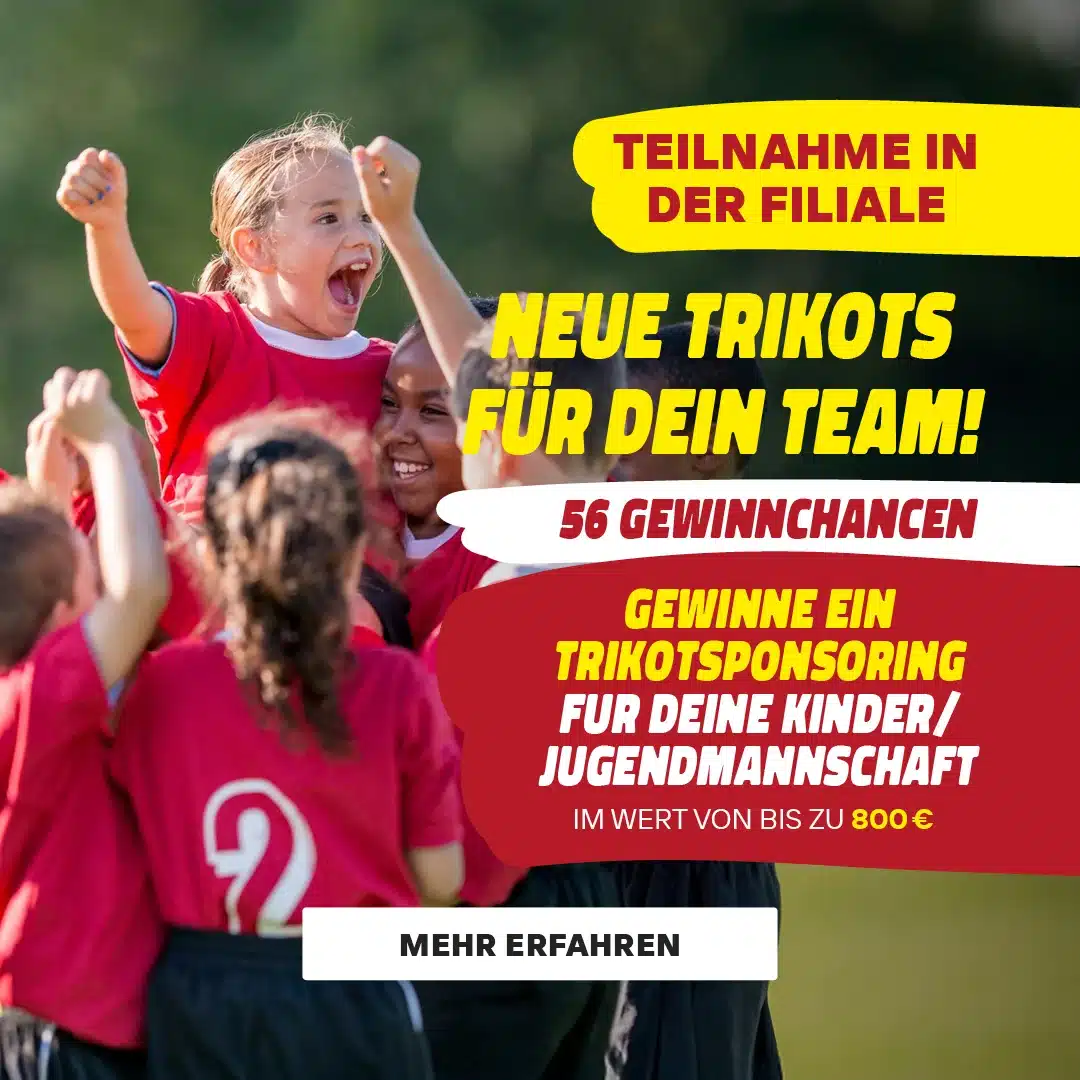Unterstützung für den Jugendsport: MODEPARK RÖTHER verlost Trikotsponsoring an allen 57 Standorten