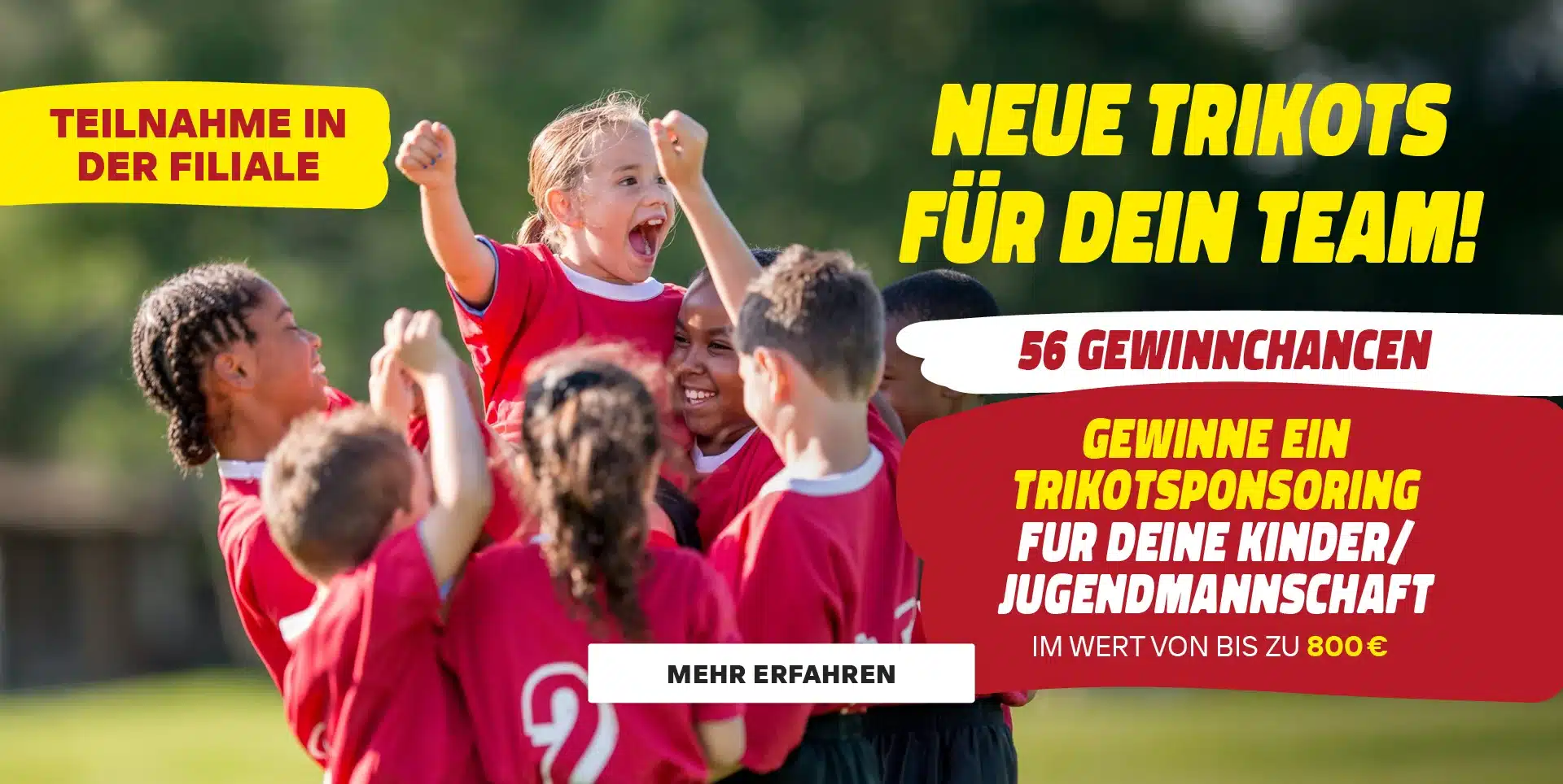 Unterstützung für den Jugendsport: MODEPARK RÖTHER verlost Trikotsponsoring an allen 57 Standorten